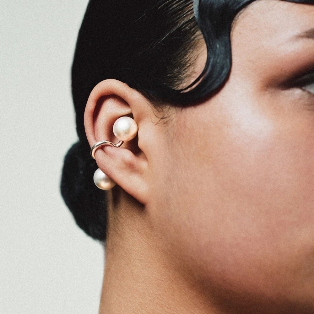 18k Gold Plated Line Ear Clip Piercing-free Ear Cuff